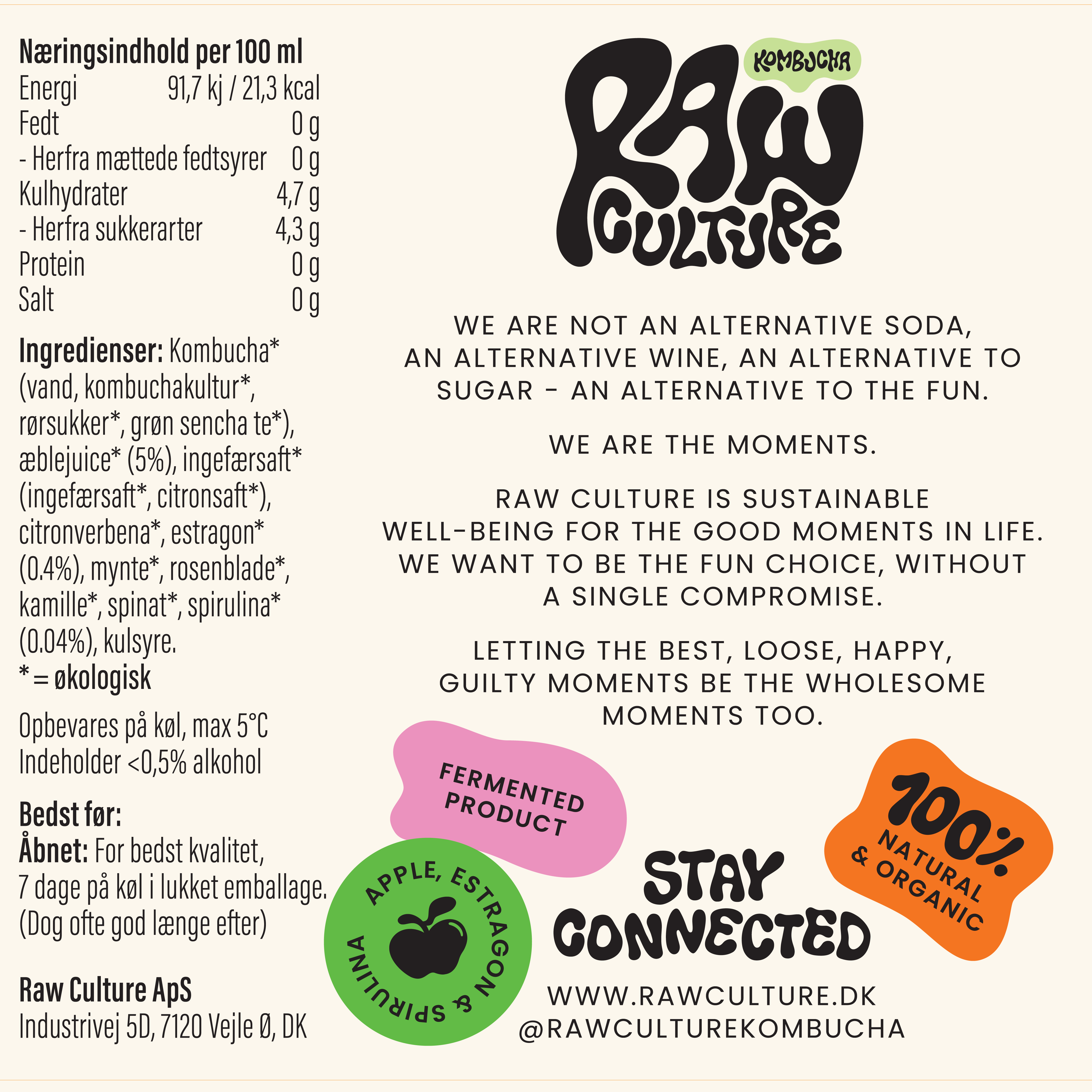 Æble, Estragon & Spirulina (12 stk.)