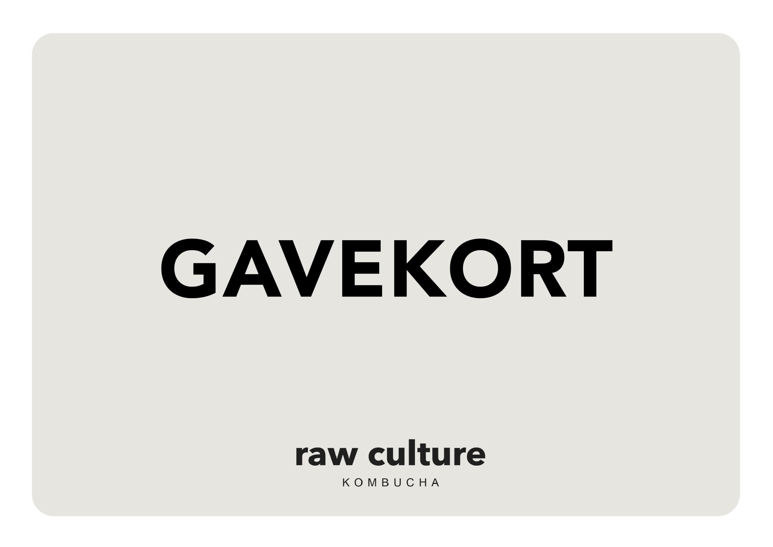 Gavekort til Raw Culture Kombucha